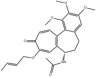 Acetamide, N-[(7S)-9-[(2E)-2-buten-1-yloxy]-5,6,7,10-tetrahydro-1,2,3-trimethoxy-10-oxobenzo[a]heptalen-7-yl]- Structure