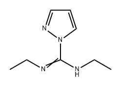 1H-Pyrazole-1-carboximidamide, N,N'-diethyl- Structure