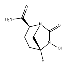 1,6-Diazabicyclo[3.2.1]octane-2-carboxamide, 6-hydroxy-7-oxo-, (2S,5R)- Structure