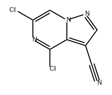 Pyrazolo[1,5-a]pyrazine-3-carbonitrile, 4,6-dichloro- 구조식 이미지