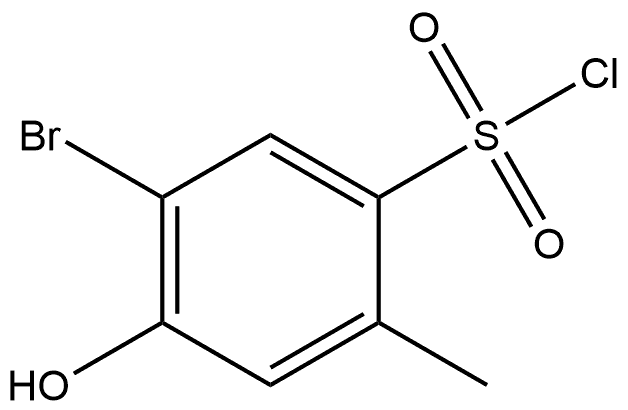 5-Bromo-4-hydroxy-2-methylbenzenesulfonyl chloride Structure