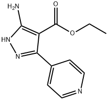 1H-Pyrazole-4-carboxylic acid, 5-amino-3-(4-pyridinyl)-, ethyl ester Structure