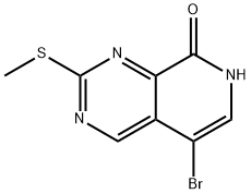 5-Bromo-2-(methylthio)pyrido[3,4-d]pyrimidin-8(7H)-one Structure