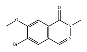 1(2H)-Phthalazinone, 6-bromo-7-methoxy-2-methyl- 구조식 이미지