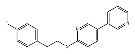 3,3'-Bipyridine, 6-[2-(4-fluorophenyl)ethoxy]- 구조식 이미지