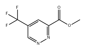 3-Pyridazinecarboxylic acid, 5-(trifluoromethyl)-, methyl ester 구조식 이미지