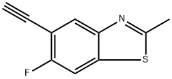 Benzothiazole, 5-ethynyl-6-fluoro-2-methyl- 구조식 이미지