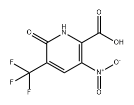 2-Pyridinecarboxylic acid, 1,6-dihydro-3-nitro-6-oxo-5-(trifluoromethyl)- 구조식 이미지
