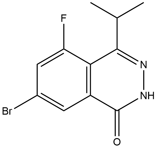 7-bromo-5-fluoro-4-isopropylphthalazin-1(2H)-one Structure