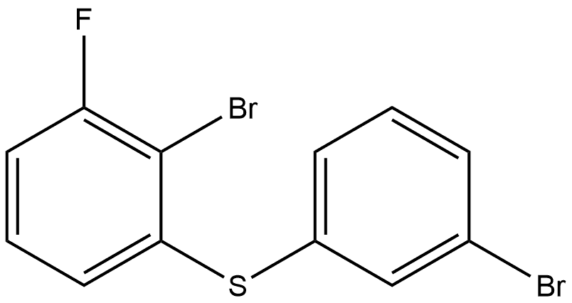 2-Bromo-1-[(3-bromophenyl)thio]-3-fluorobenzene Structure