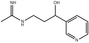 Ethanimidamide, N-[3-hydroxy-3-(3-pyridinyl)propyl]- Structure