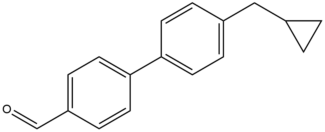 4'-(Cyclopropylmethyl)[1,1'-biphenyl]-4-carboxaldehyde Structure