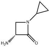 (3R)-3-Amino-1-cyclopropyl-2-azetidinone 구조식 이미지