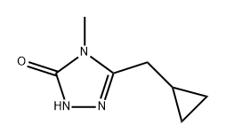 3H-1,2,4-Triazol-3-one, 5-(cyclopropylmethyl)-2,4-dihydro-4-methyl- 구조식 이미지