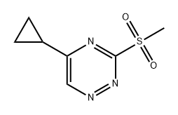 1,2,4-Triazine, 5-cyclopropyl-3-(methylsulfonyl)- 구조식 이미지