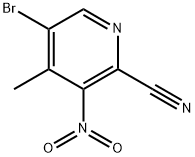 5-bromo-4-methyl-3-nitropicolinonitrile Structure