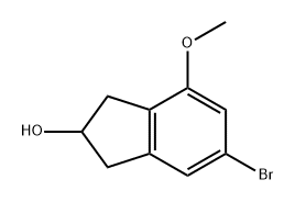 1H-Inden-2-ol, 6-bromo-2,3-dihydro-4-methoxy- 구조식 이미지