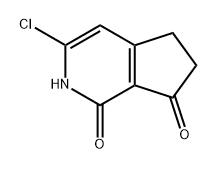 1H-Cyclopenta[c]pyridine-1,7(2H)-dione, 3-chloro-5,6-dihydro- Structure