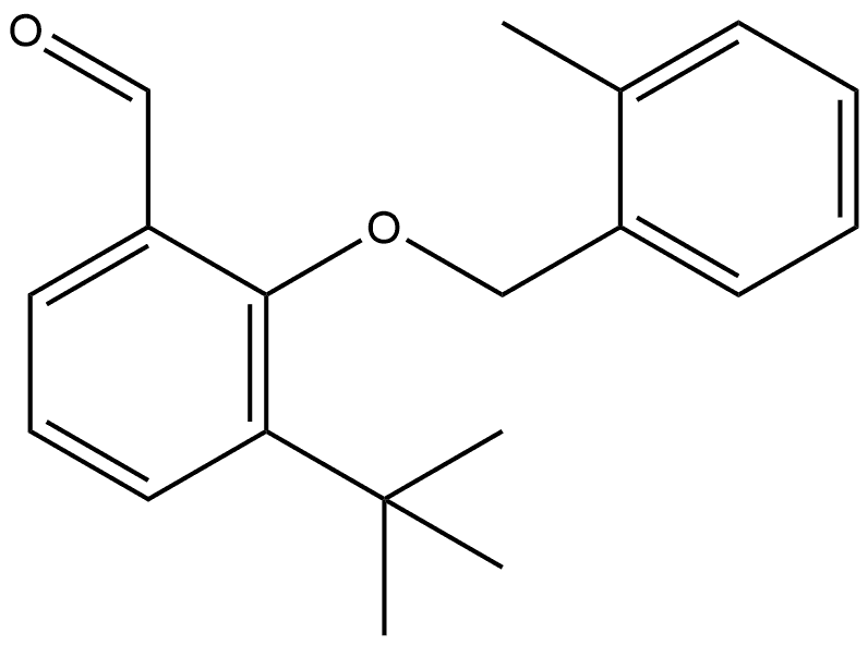 3-(1,1-Dimethylethyl)-2-[(2-methylphenyl)methoxy]benzaldehyde Structure