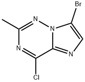 7-Bromo-4-chloro-2-methylimidazo[2,1-f][1,2,4]triazine 구조식 이미지