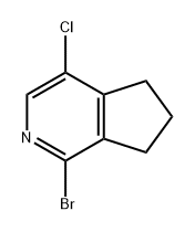 5H-Cyclopenta[c]pyridine, 1-bromo-4-chloro-6,7-dihydro- Structure