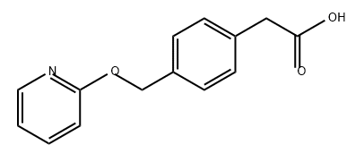 Benzeneacetic acid, 4-[(2-pyridinyloxy)methyl]- Structure