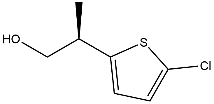 (R)-2-(5-Chlorothiophen-2-yl)propan-1-ol 구조식 이미지
