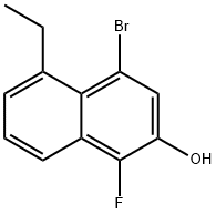 4-Bromo-5-ethyl-1-fluoronaphthalen-2-ol Structure