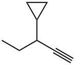 (1-Ethyl-2-propyn-1-yl)cyclopropane Structure