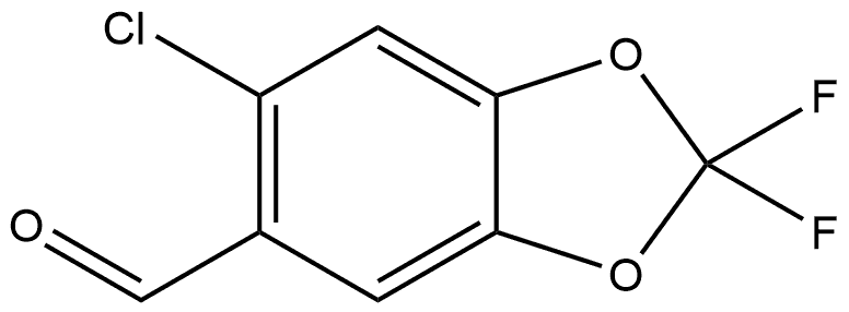 6-Chloro-2,2-difluoro-1,3-benzodioxole-5-carboxaldehyde Structure