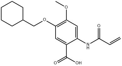 5-(Cyclohexylmethoxy)-4-methoxy-2-[(1-oxo-2-propen-1-yl)amino]benzoic acid Structure