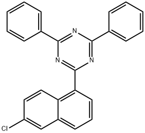 1,3,5-Triazine, 2-(6-chloro-1-naphthalenyl)-4,6-diphenyl- 구조식 이미지