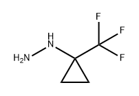 Hydrazine, [1-(trifluoromethyl)cyclopropyl]- Structure