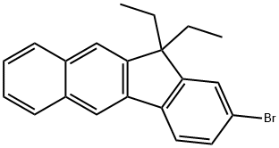 11H-Benzo[b]fluorene, 2-bromo-11,11-diethyl- Structure