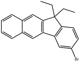 11H-Benzo[b]fluorene, 3-bromo-11,11-diethyl- Structure