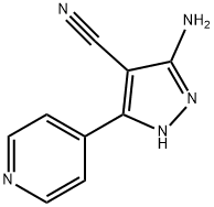 1H-Pyrazole-4-carbonitrile, 3-amino-5-(4-pyridinyl)- Structure