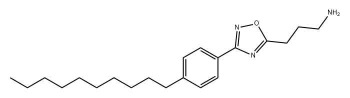 1,2,4-Oxadiazole-5-propanamine, 3-(4-decylphenyl)- 구조식 이미지
