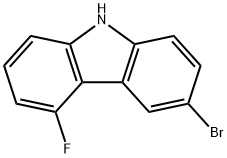 9H-Carbazole, 3-bromo-5-fluoro- Structure