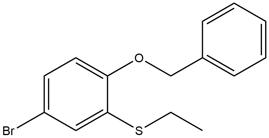 4-Bromo-2-(ethylthio)-1-(phenylmethoxy)benzene Structure