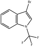 3-Bromo-1-(trifluoromethyl)-1H-indole Structure
