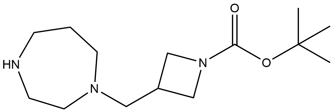 tert-butyl 3-[(1,4-diazepan-1-yl)methyl]azetidine-1-carboxylate Structure