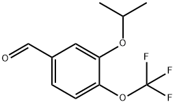 Benzaldehyde, 3-(1-methylethoxy)-4-(trifluoromethoxy)- Structure