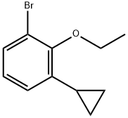 Benzene, 1-bromo-3-cyclopropyl-2-ethoxy- Structure