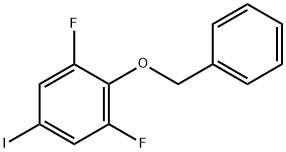 Benzene, 1,3-difluoro-5-iodo-2-(phenylmethoxy)- Structure