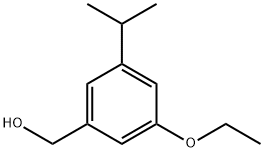 Benzenemethanol, 3-ethoxy-5-(1-methylethyl)- Structure