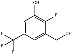Benzenemethanol, 2-fluoro-3-hydroxy-5-(trifluoromethyl)- Structure