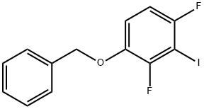 Benzene, 1,3-difluoro-2-iodo-4-(phenylmethoxy)- Structure