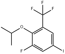 Benzene, 1-fluoro-5-iodo-2-(1-methylethoxy)-3-(trifluoromethyl)- Structure