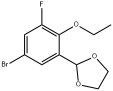 1,3-Dioxolane, 2-(5-bromo-2-ethoxy-3-fluorophenyl)- Structure