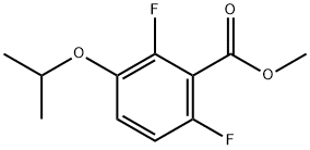 Benzoic acid, 2,6-difluoro-3-(1-methylethoxy)-, methyl ester Structure
